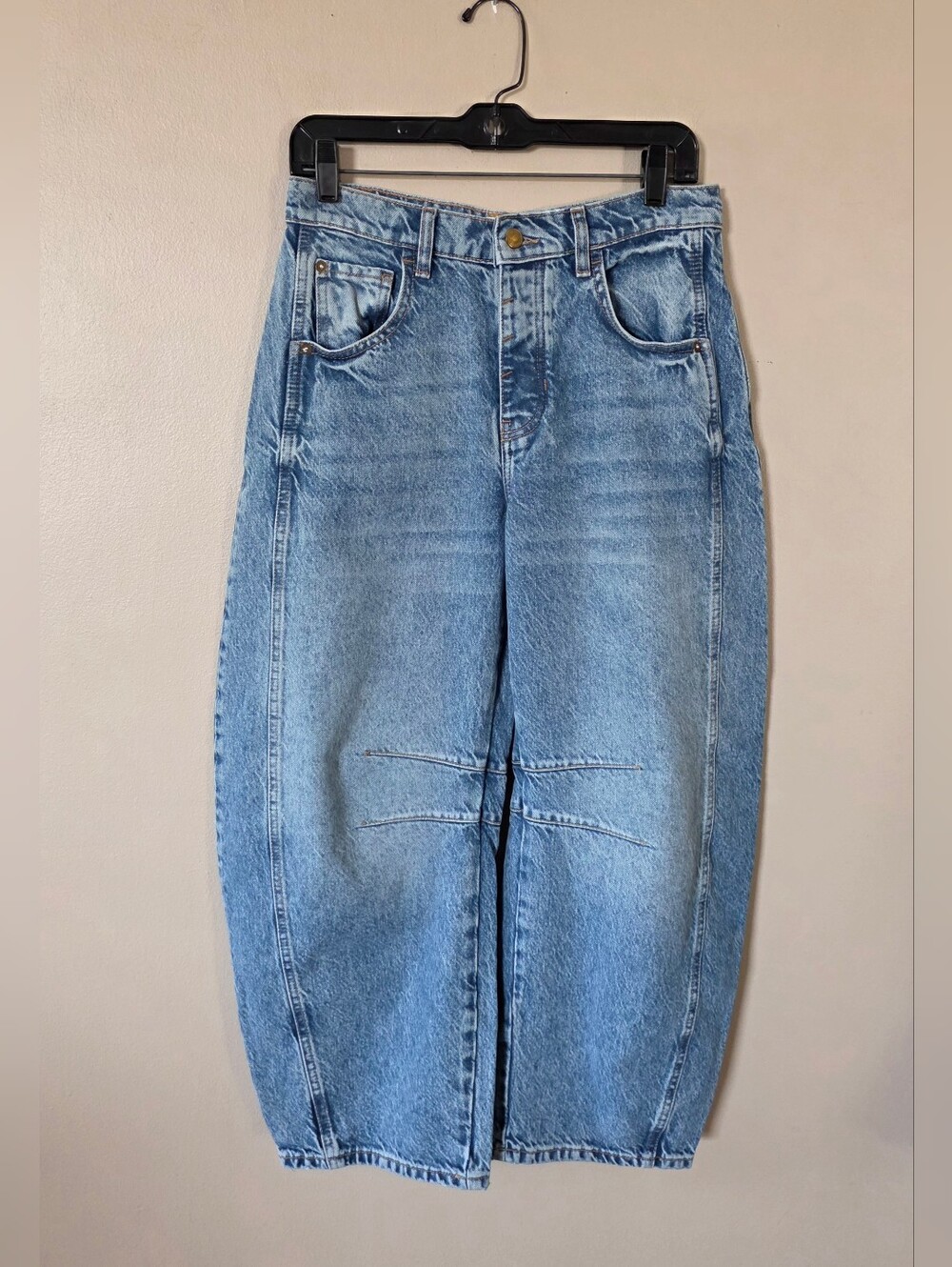 We The Free Lucky You Mide Rise Barrel Women's Jeans Size 26